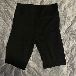 Classic Black High-Waisted bike Shorts